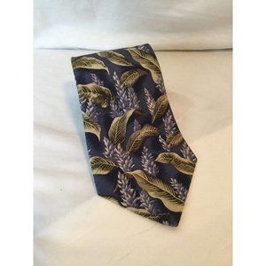 Men's Tommy Bahama Multi Color Silk Tie With Logo Floral Flower Designer Blue